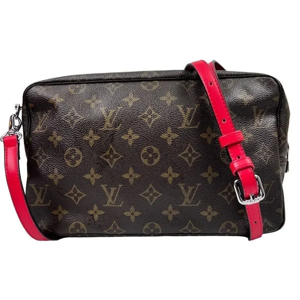 Louis Vuitton LV Cosmetic Pouch Bag Trousse Toilette 28 Browns Monogram